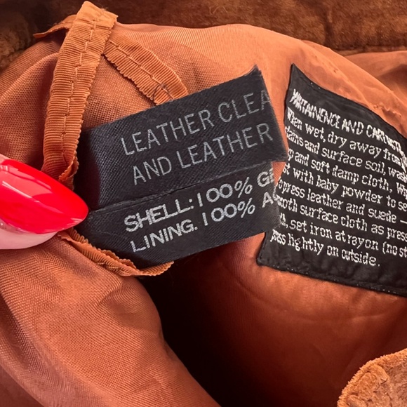 Handmade Vintage High Waist Suede Pants - Sequin work - Picture 11 of 12